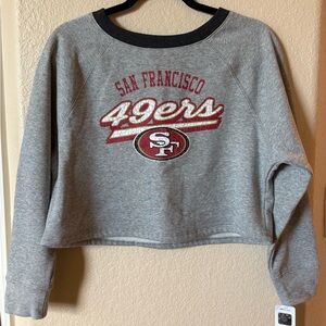 🏈Girls San Francisco 49ers Gray Sweatshirt